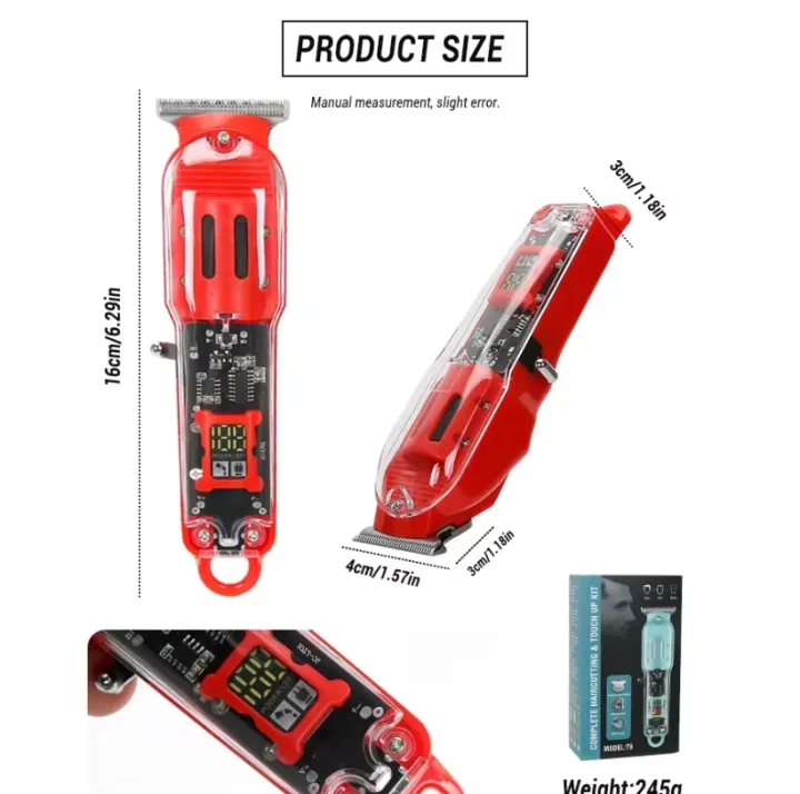 Transparent Cordless Hair Clipper YX-99 — 2