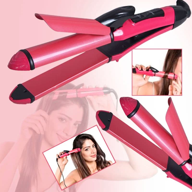 Nova 2-in-1 Hair Straightener & Curler — 3